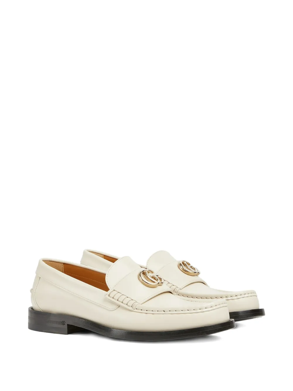 Gucci Double G leather loafers - Wit