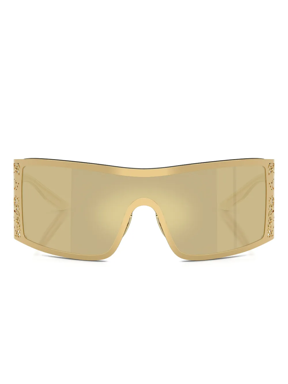 Dolce & Gabbana Eyewear wraparound-frame sunglasses Goud
