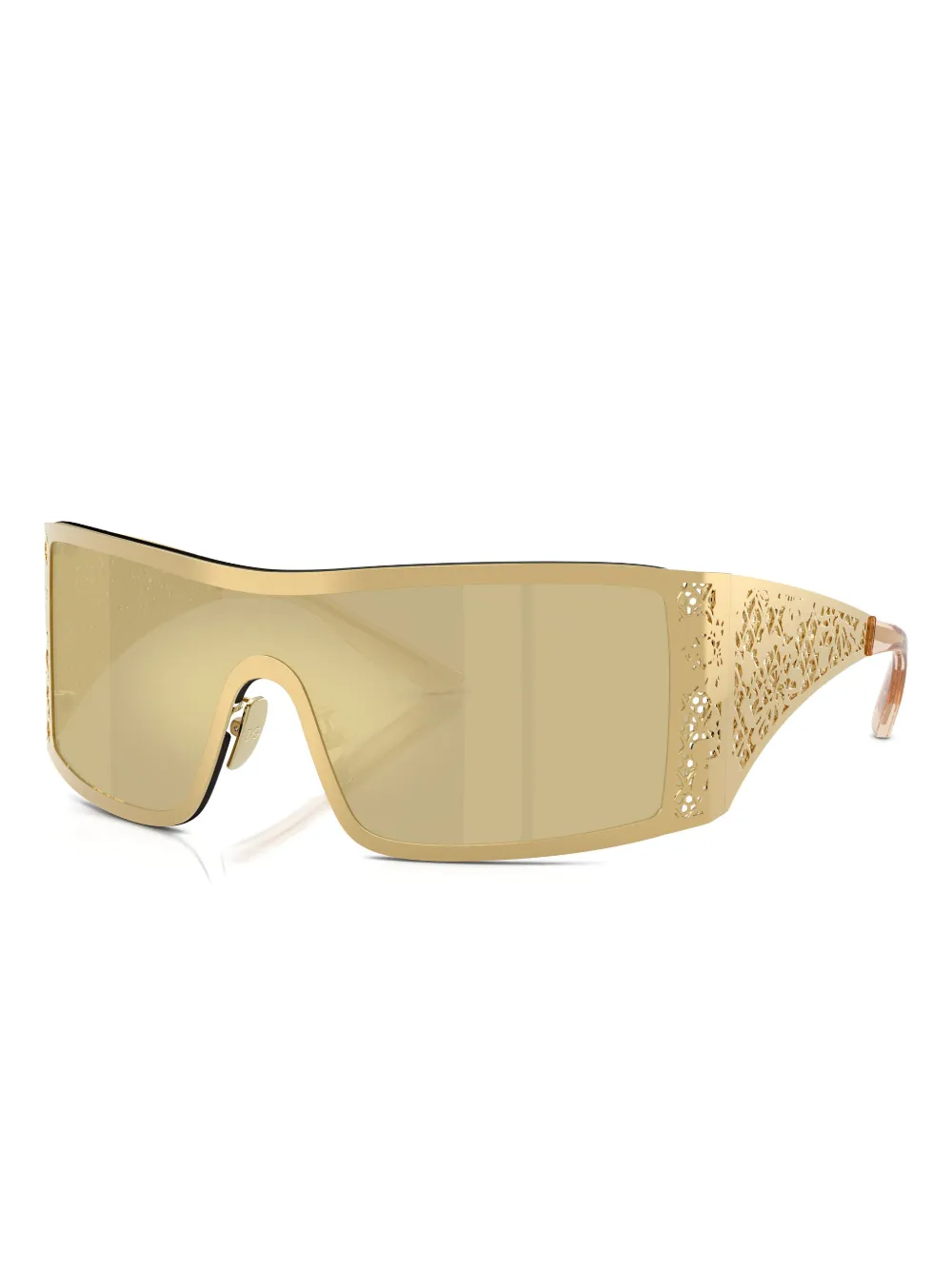 Dolce & Gabbana Eyewear Zonnebril met wikkelmontuur Goud