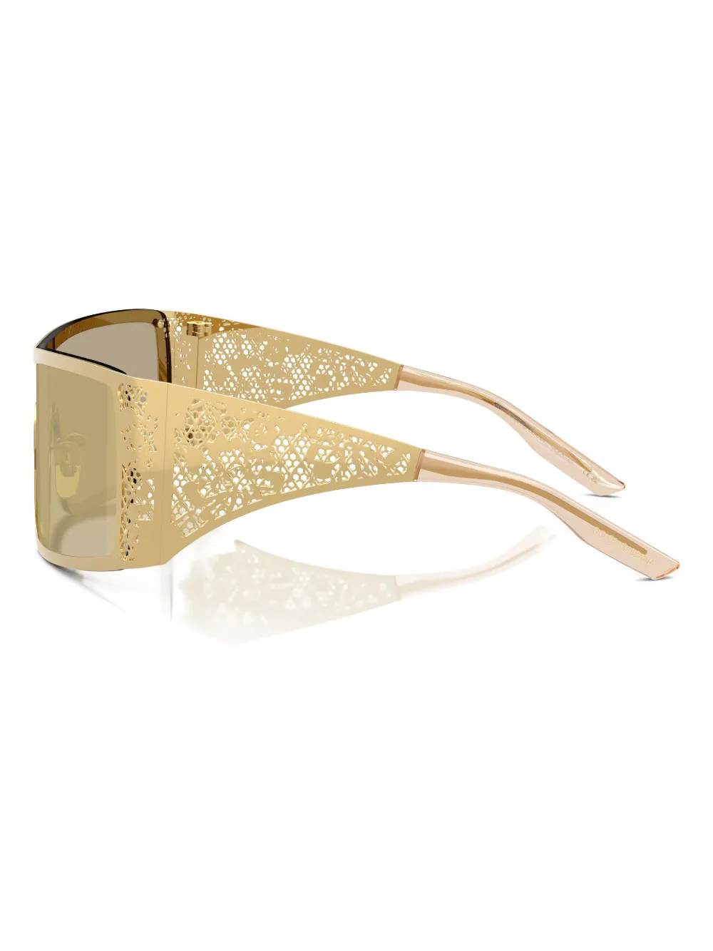 Dolce & Gabbana Eyewear Zonnebril met wikkelmontuur Goud