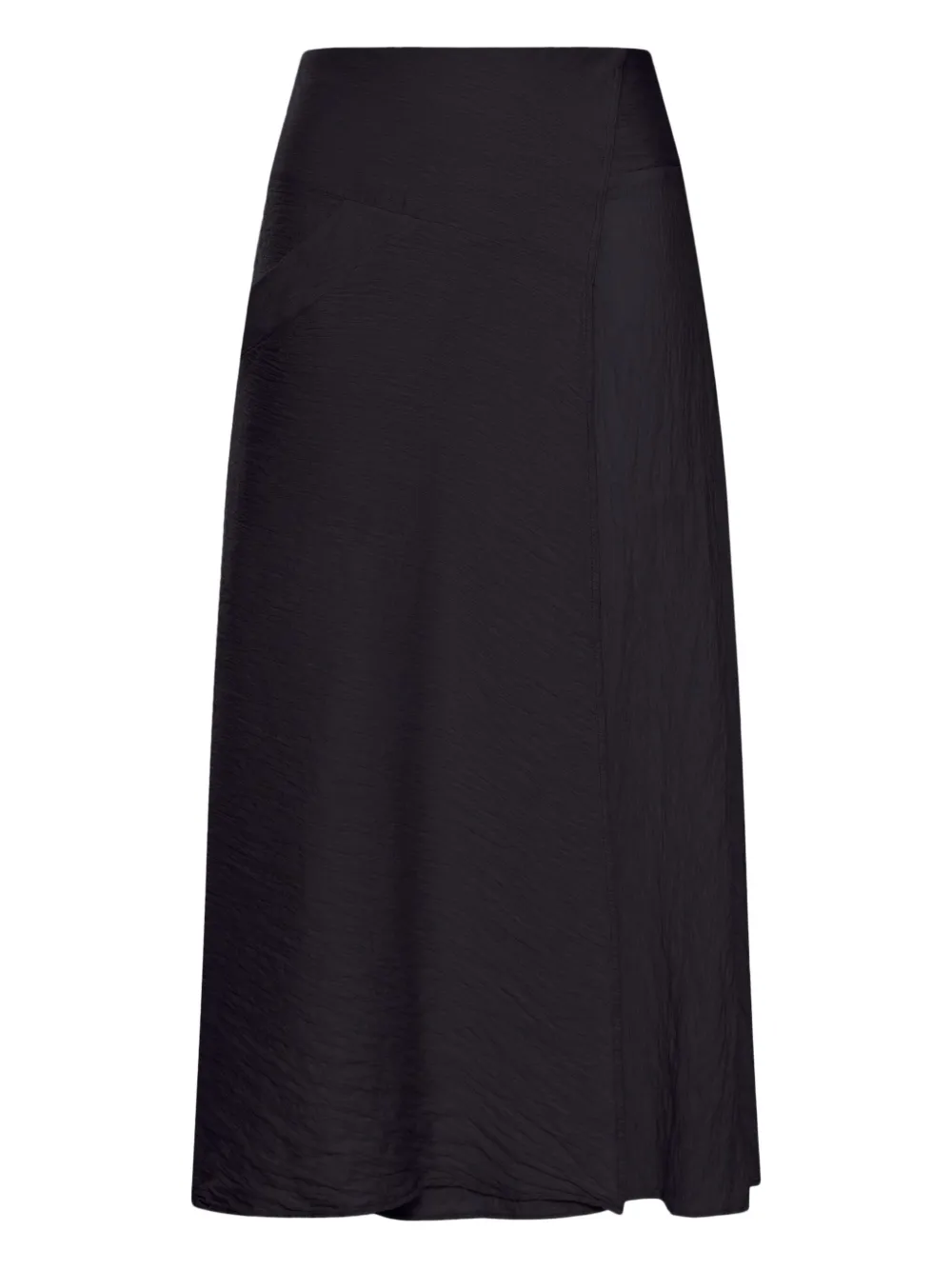 Transit Crinkled-finish Maxi Skirt In Black