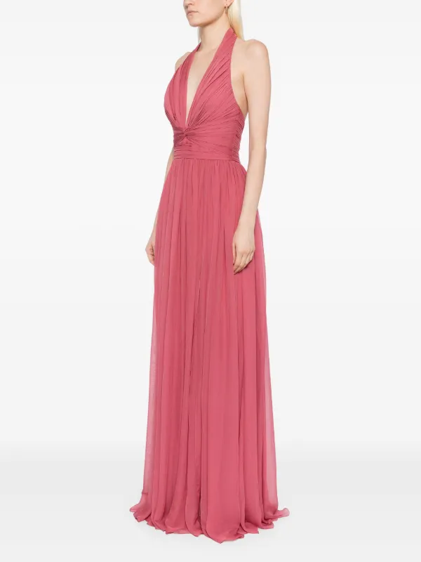 Zuhair Murad Jurk Met V-hals Rood FARFETCH NL