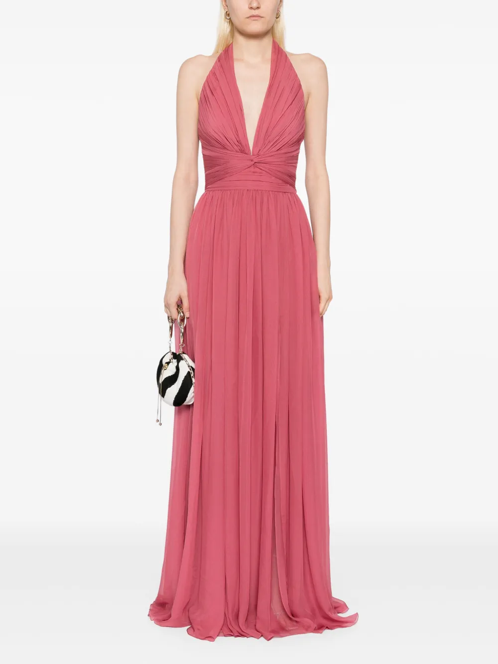 Zuhair Murad V-neck dress - Rood