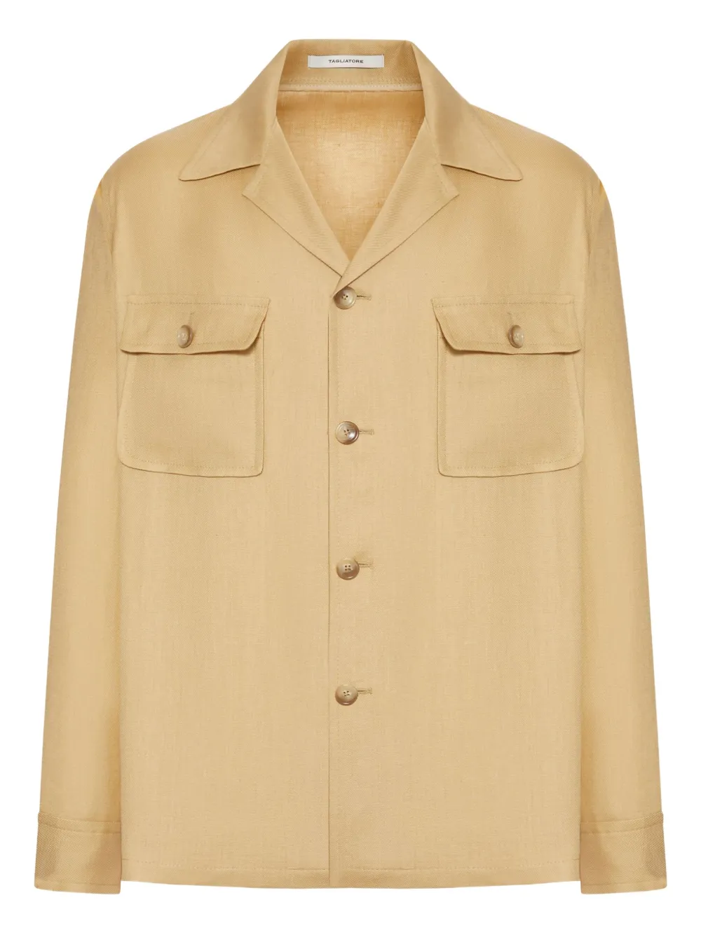 Shop Tagliatore Linen Shirt