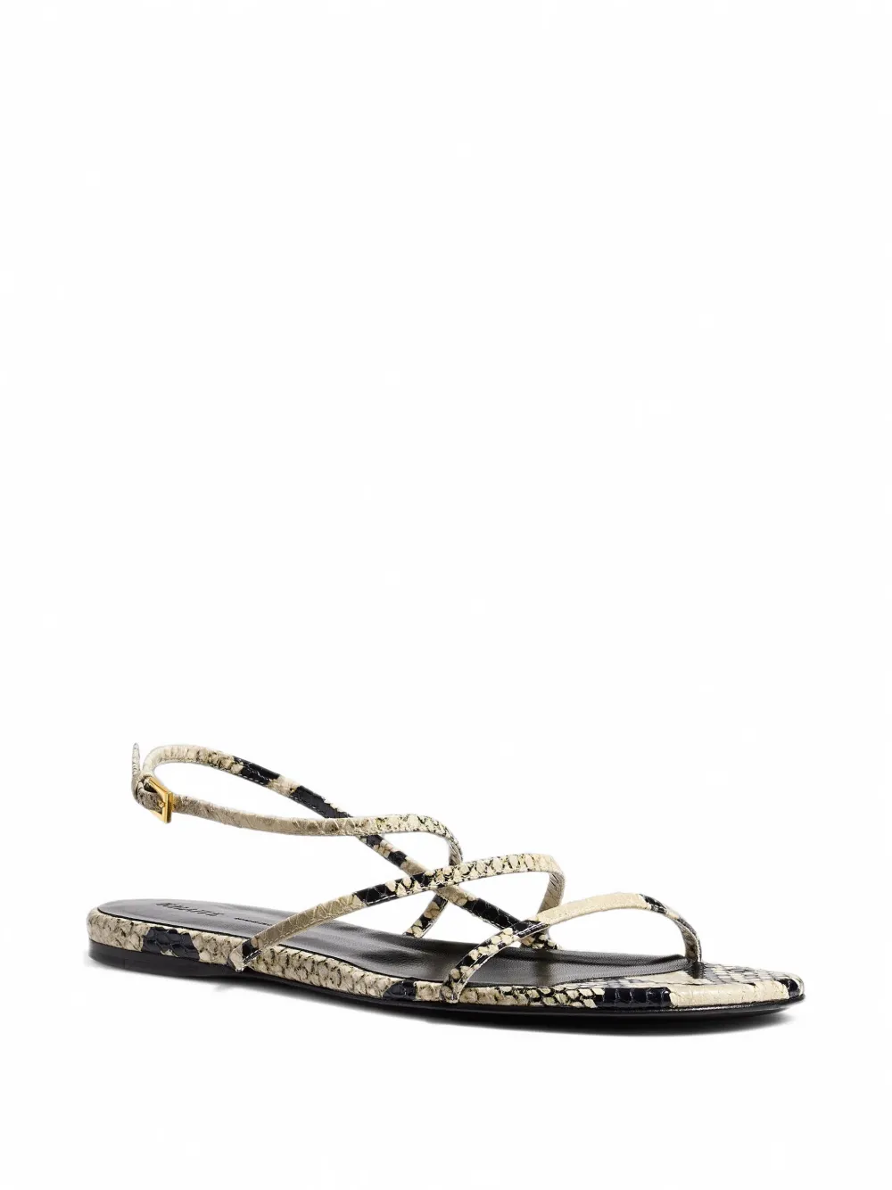 KHAITE Loop platte sandalen Wit