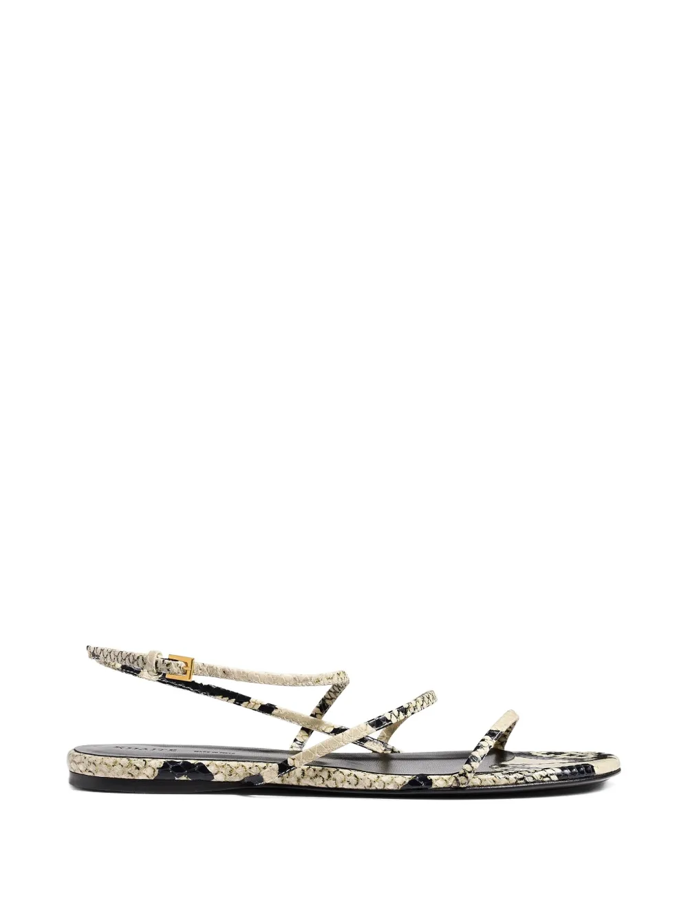 KHAITE Loop platte sandalen Wit