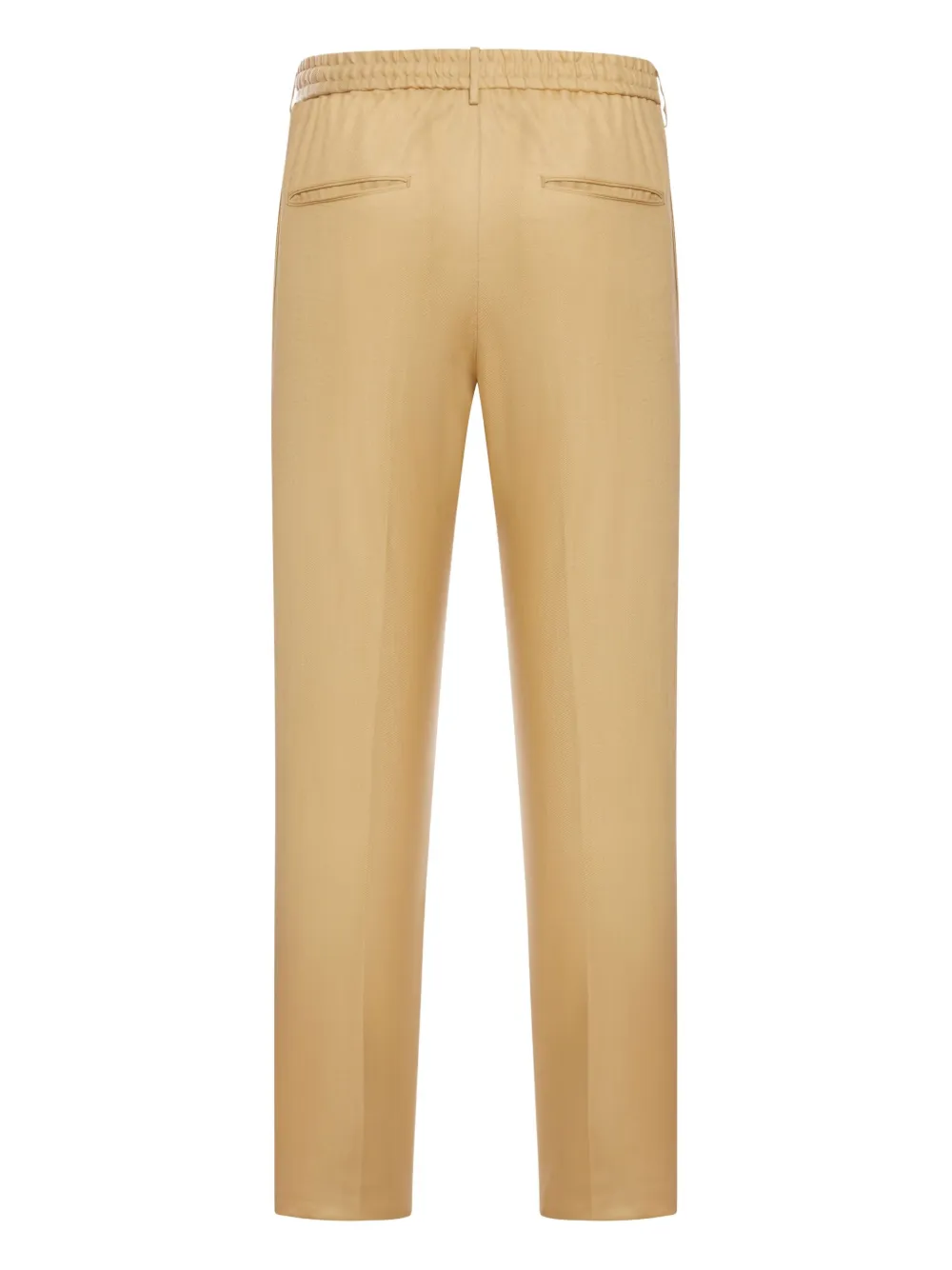 Tagliatore drawstring-waist linen trousers - Beige