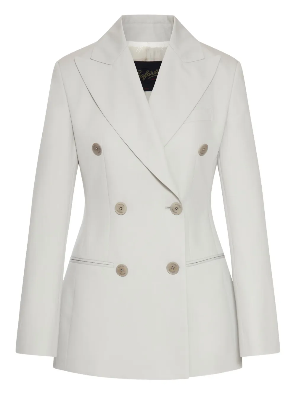 Seafarer double-breasted tailored jacket | Grey | Image 1