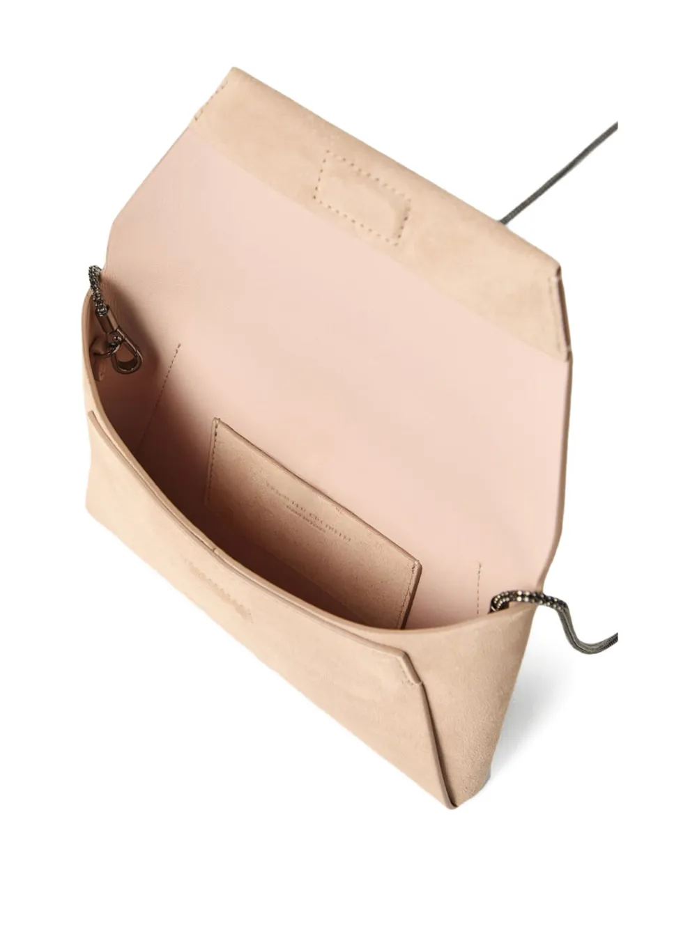 BRUNELLO CUCINELLI ENVELOPE-STYLE LEATHER CLUTCH BAG