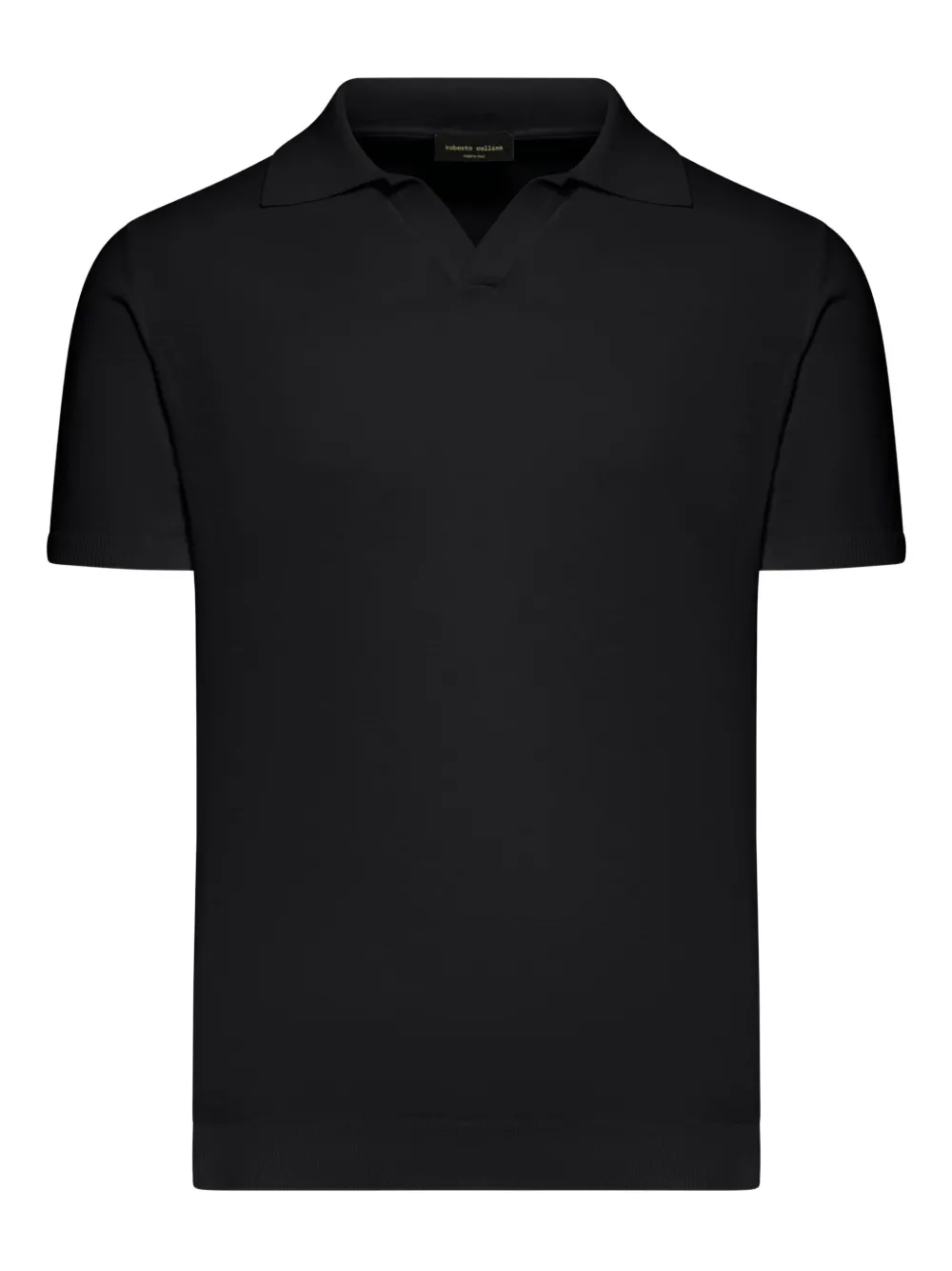 short-sleeved cotton polo shirt