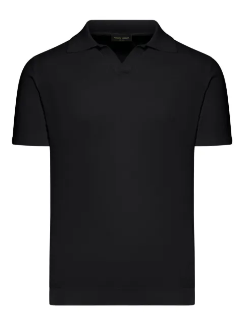 Roberto Collina short-sleeved cotton polo shirt