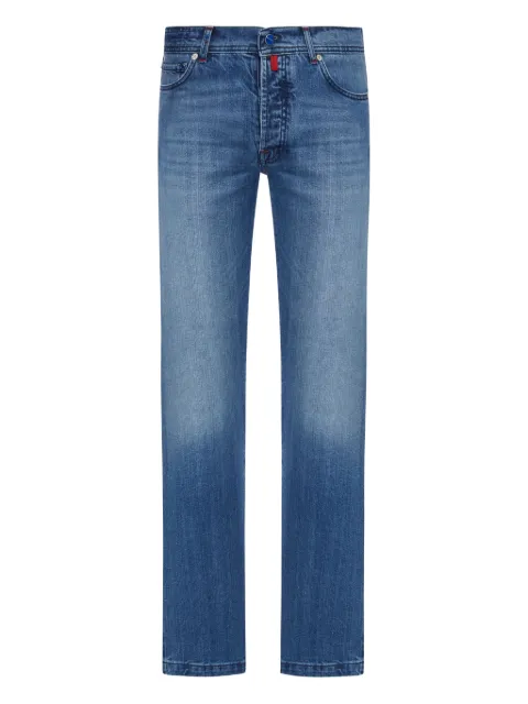 Kiton fade wash jeans