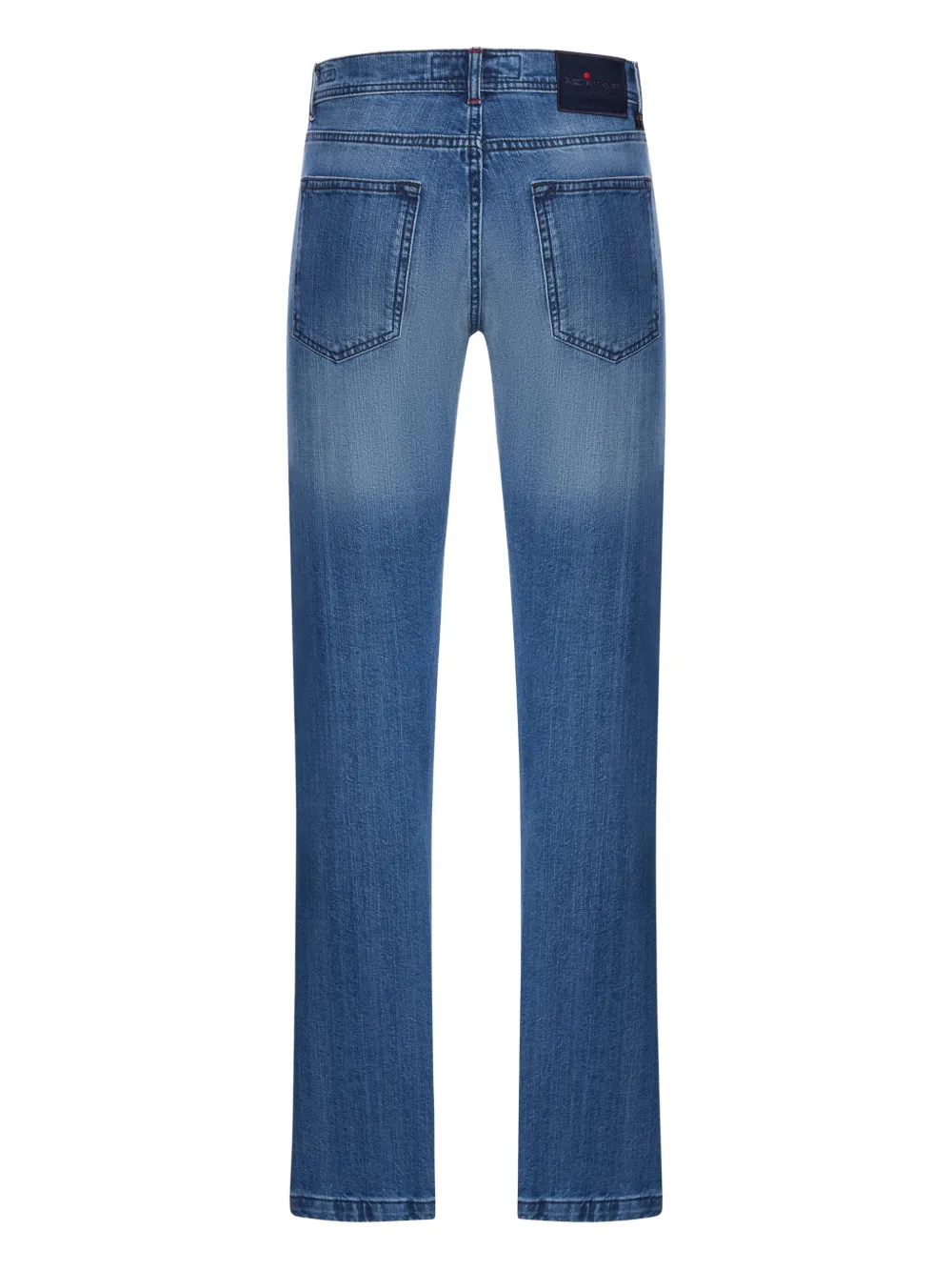 Kiton fade wash jeans - Blauw
