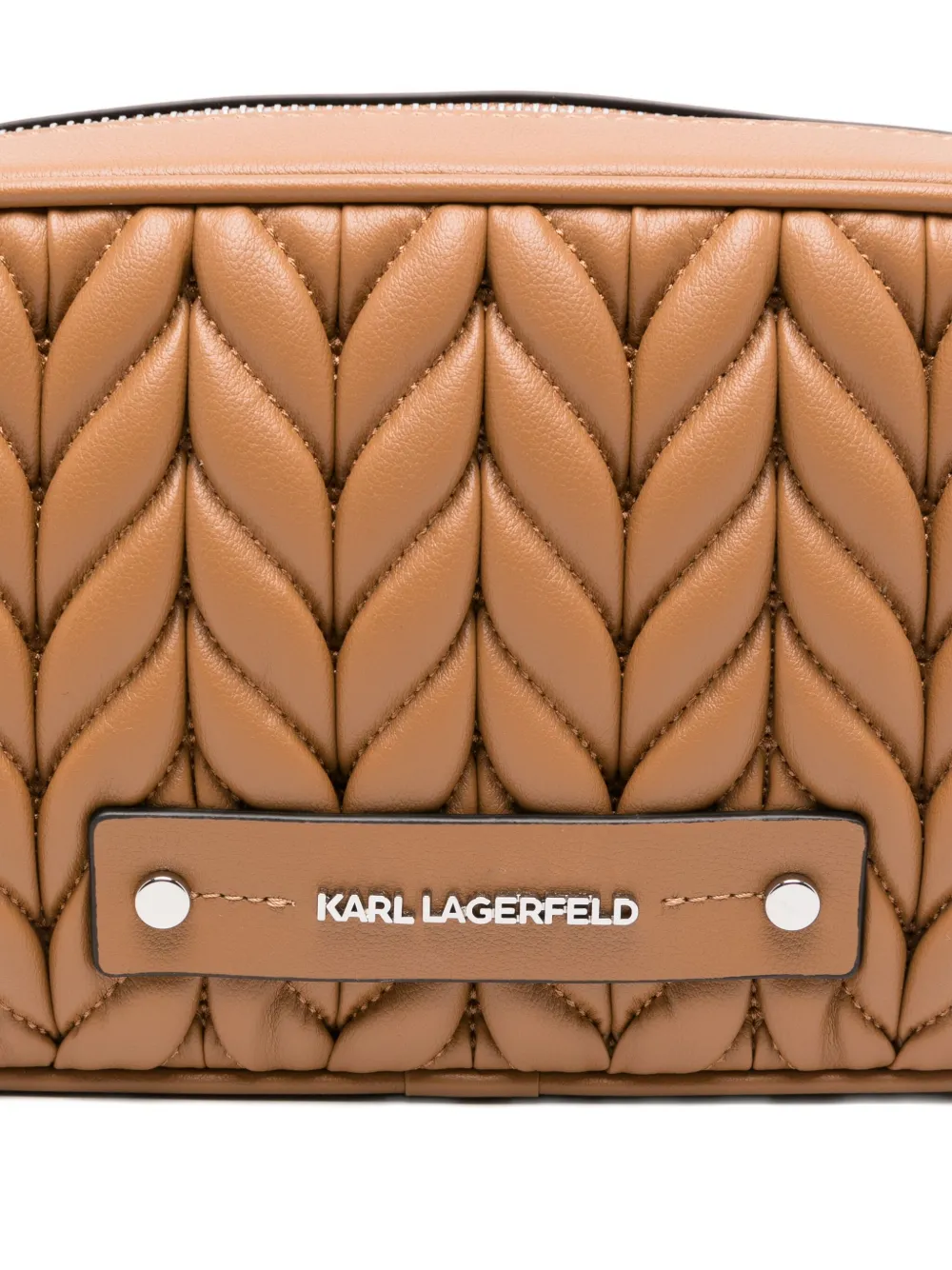 Karl Lagerfeld K Weave gewatteerde crossbodytas Bruin