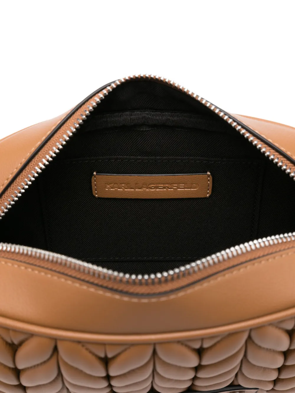 Karl Lagerfeld K Weave gewatteerde crossbodytas Bruin