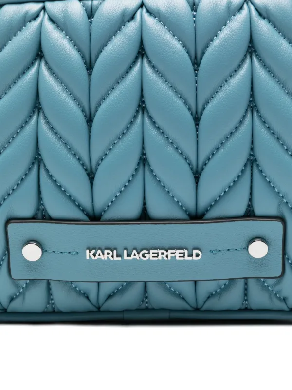 Karl Lagerfeld キルティング ショルダーバッグ | ブルー