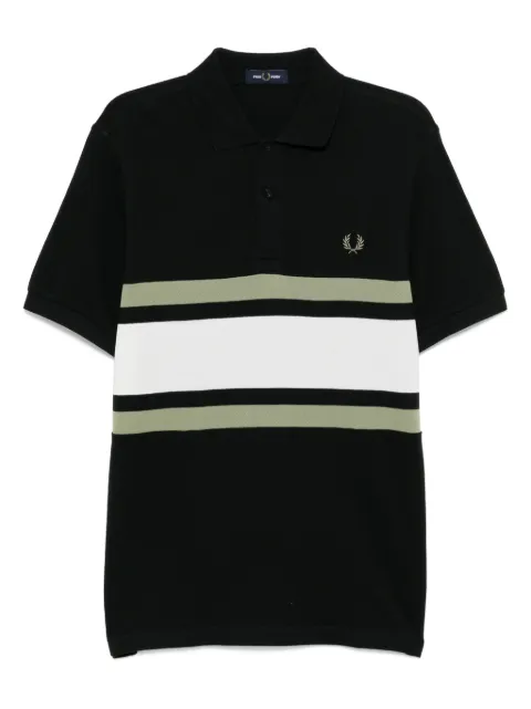 Fred Perry panelled polo shirt