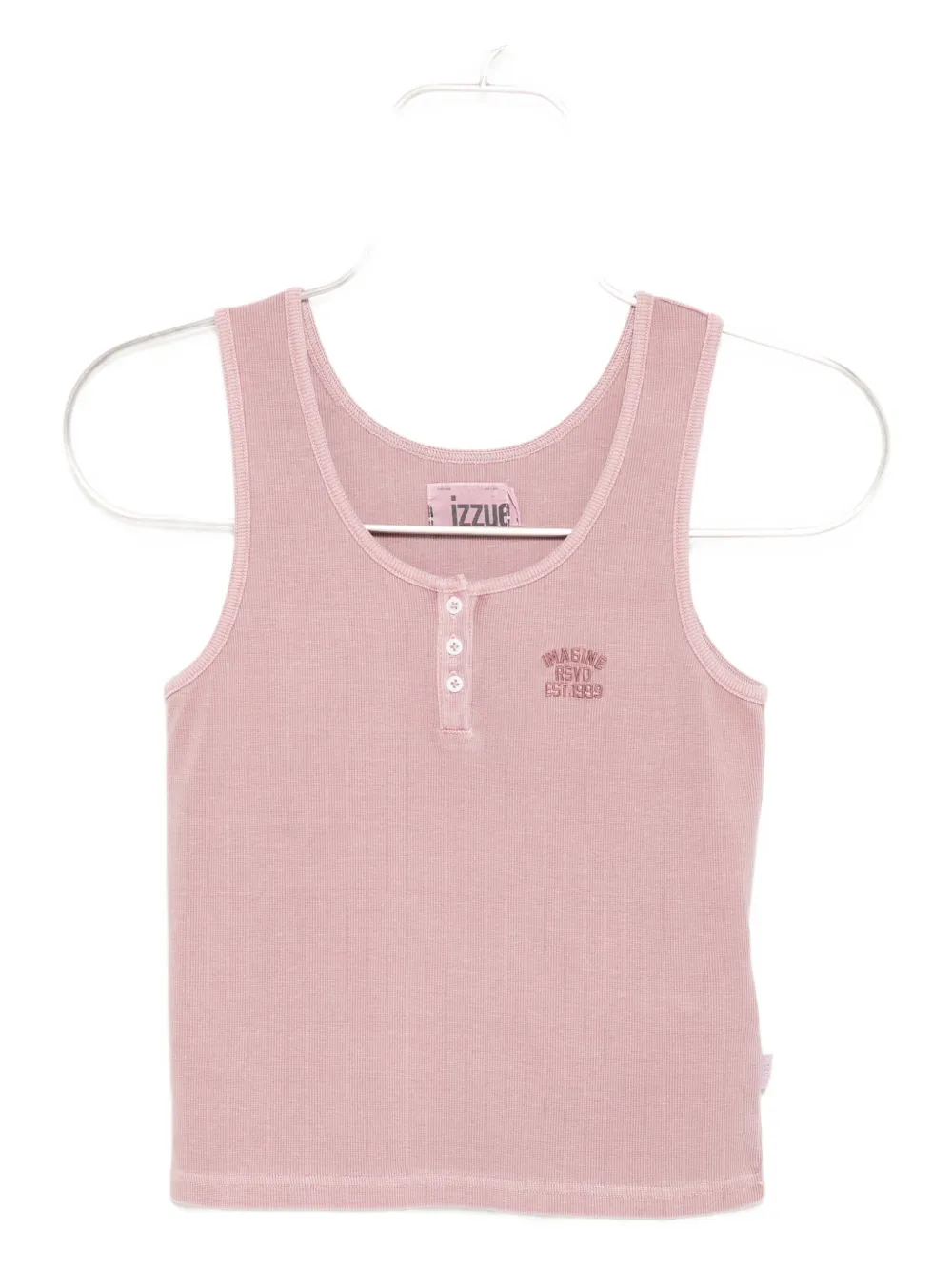 Izzue Henley tanktop Roze