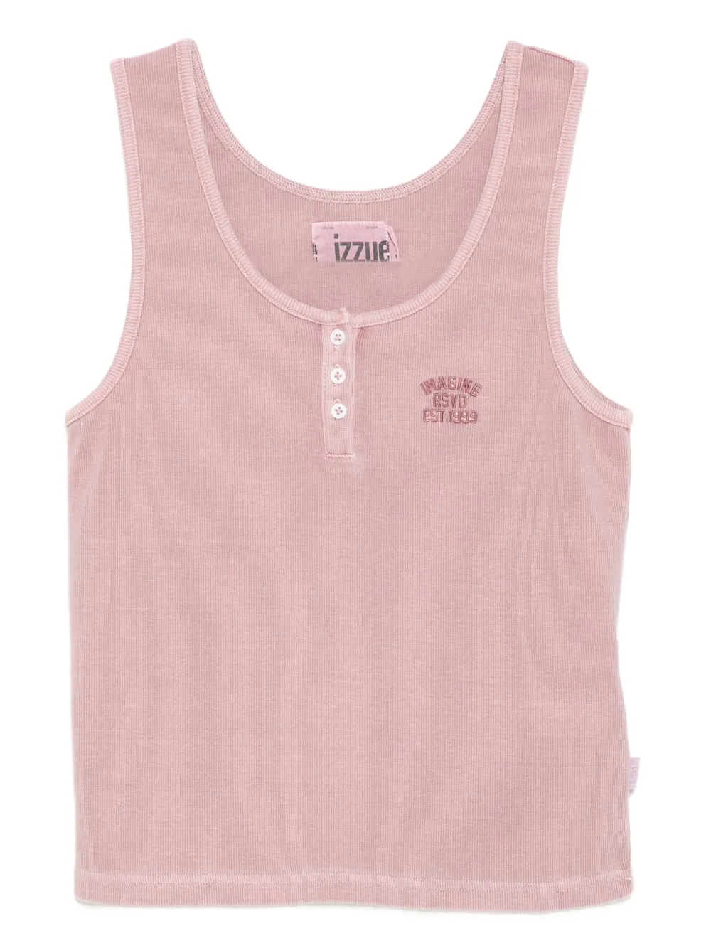Izzue Henley tanktop Roze