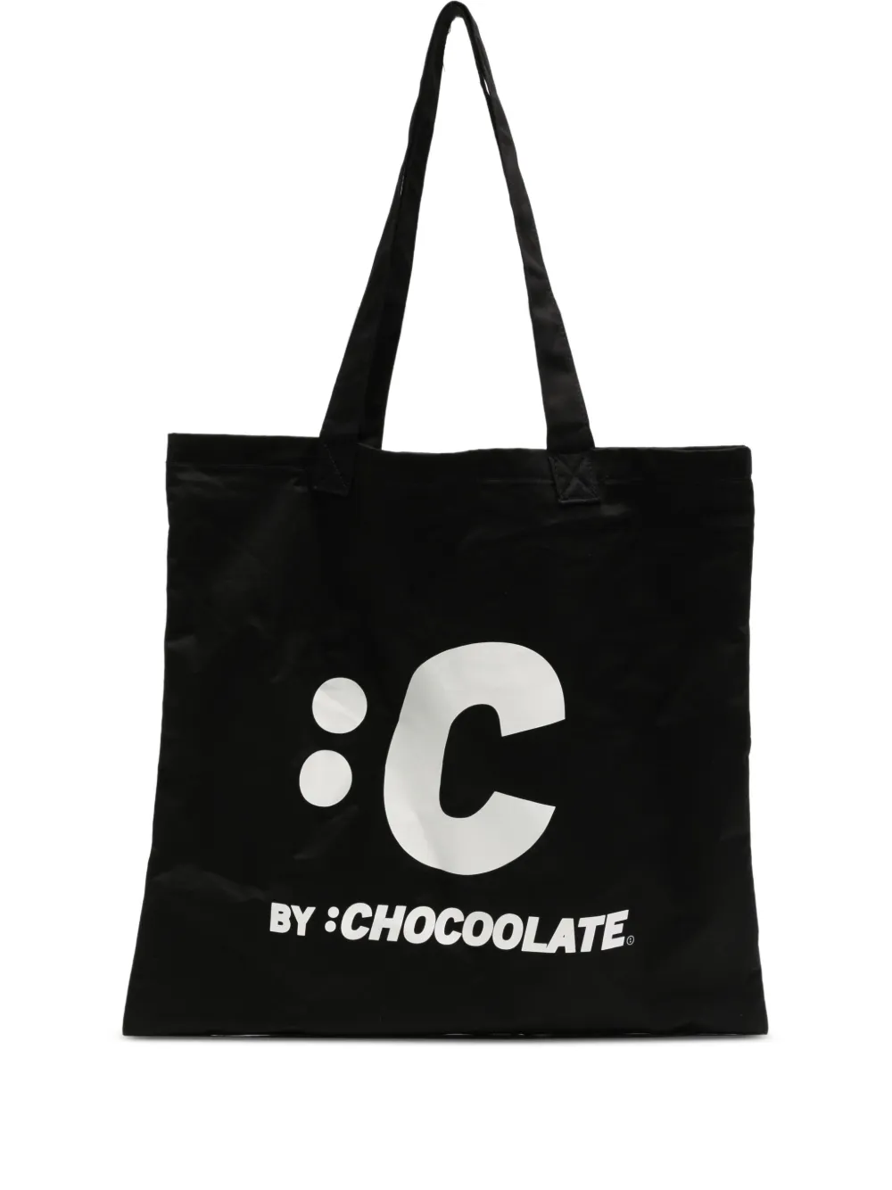 CHOCOOLATE Grafische shopper Zwart