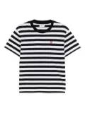 CHOCOOLATE striped T-shirt - Black
