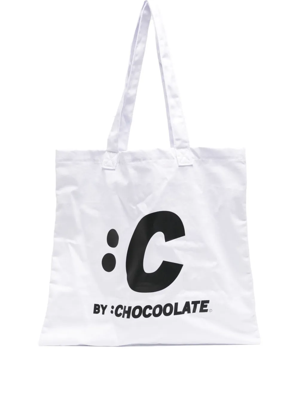 CHOCOOLATE Grafische shopper Wit