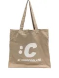 CHOCOOLATE graphic tote bag - Neutrals