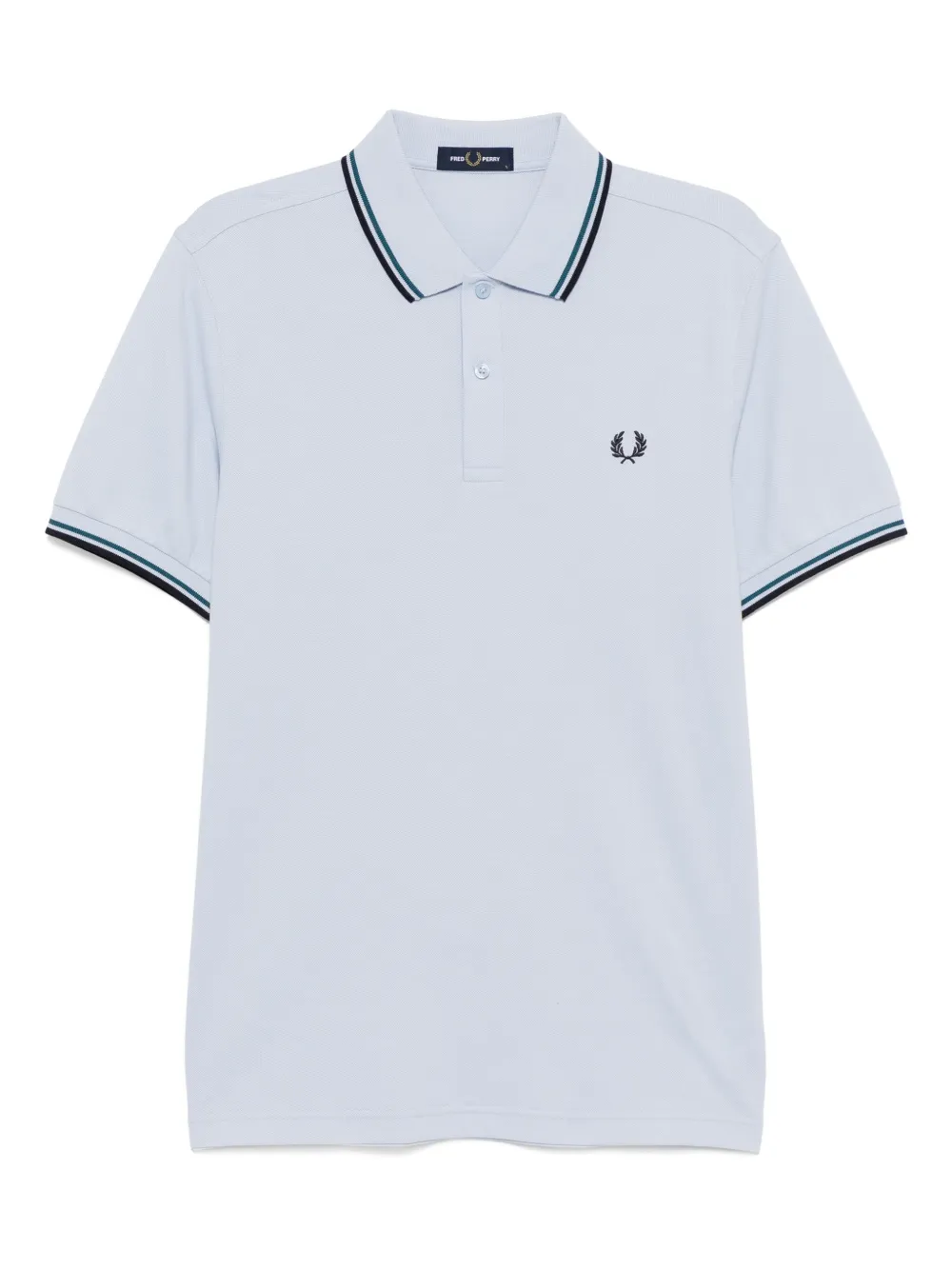 Fred Perry playera tipo polo con doble botonadura | azul | Image 1