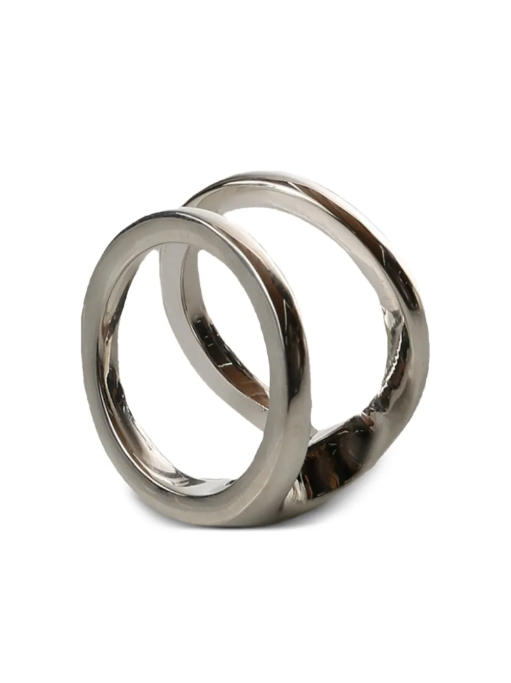  Hoorsenbuhs Polished-finish Double Ring - Silver 