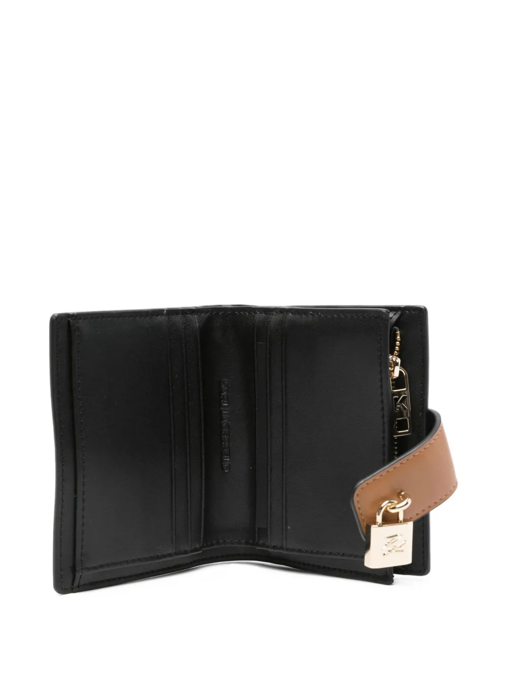 Karl Lagerfeld Portemonnee met slotdetail Bruin