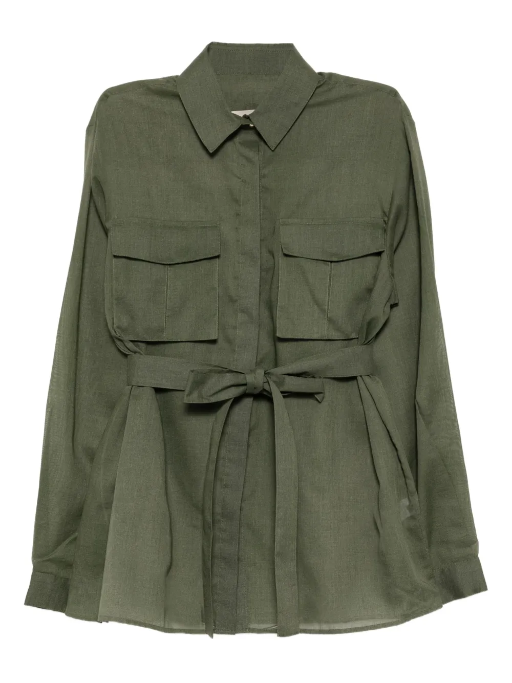 Elie Saab long-sleeved shirt Groen