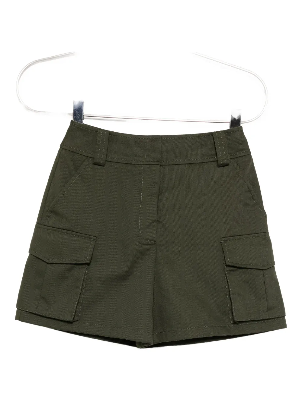 Elie Saab gabardine shorts Groen