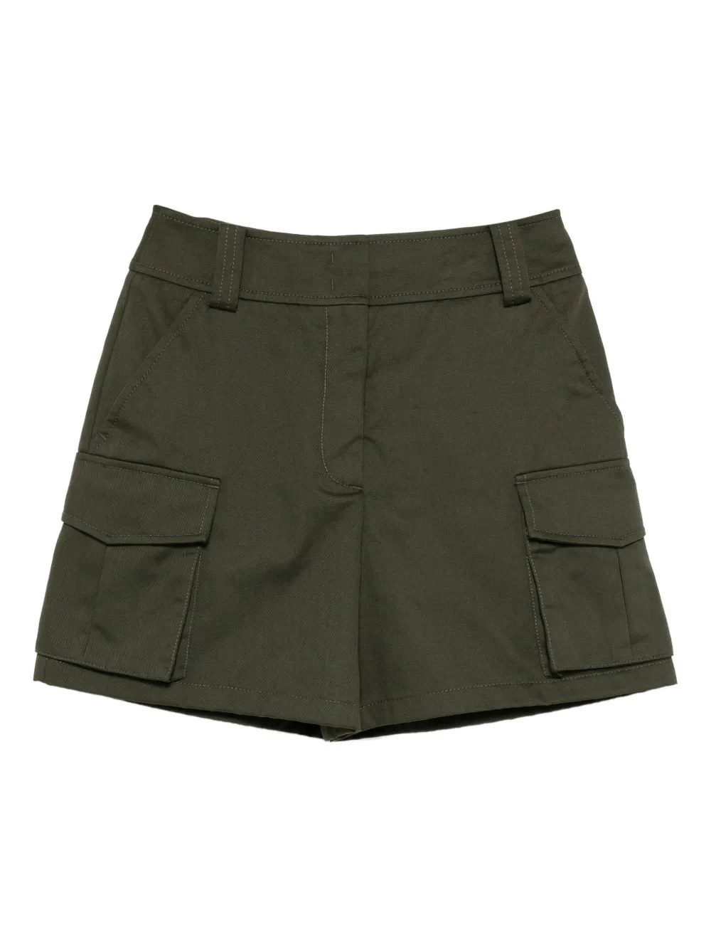 Elie Saab gabardine shorts Groen