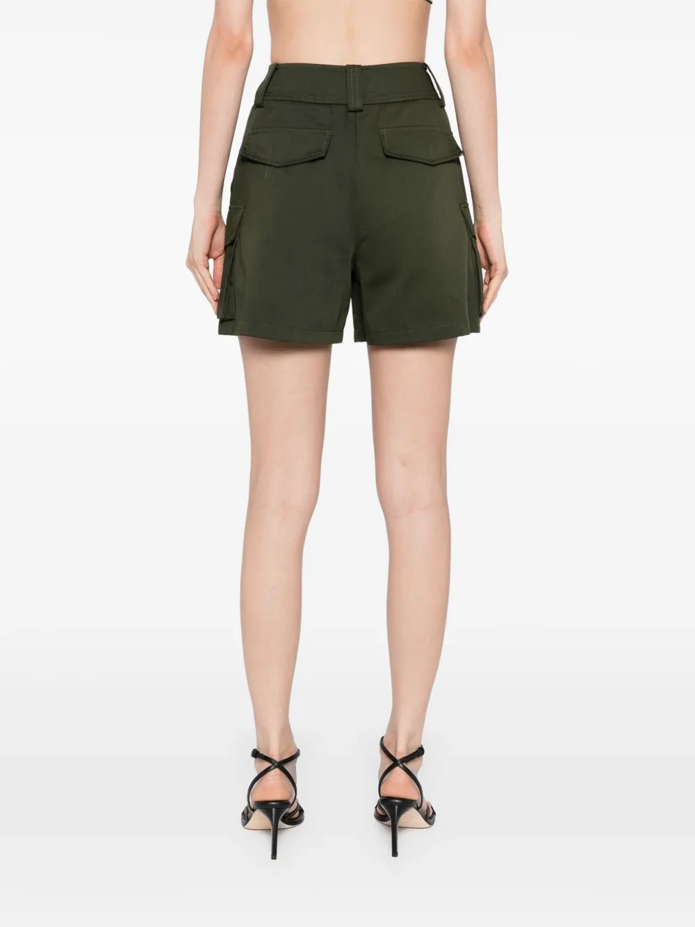 Elie Saab Gabardine shorts Groen