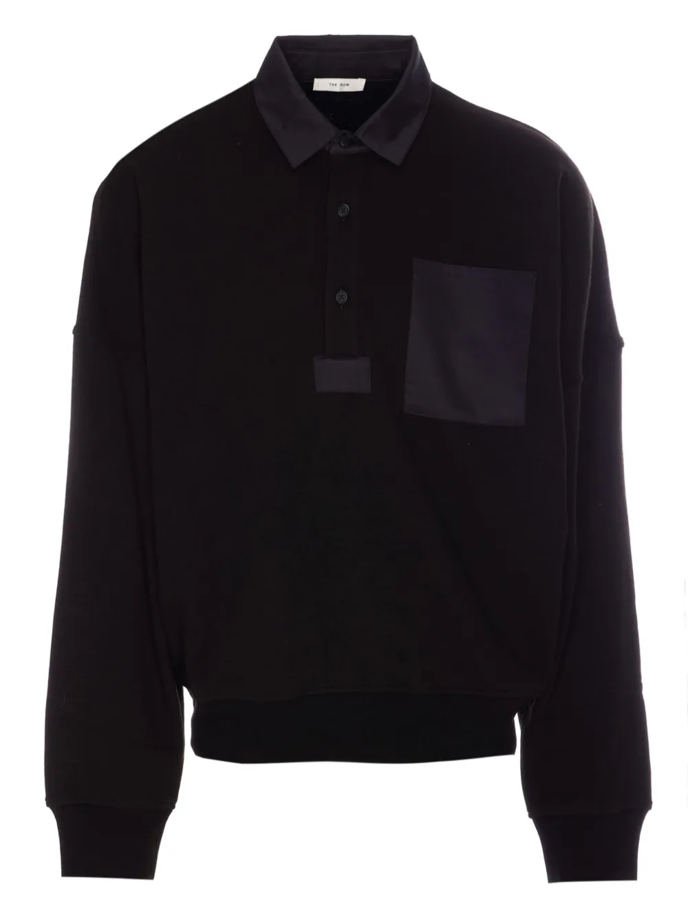 The Row Dende polo shirt | Black | Image 1