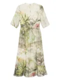 Elie Saab safari-print dress - Green