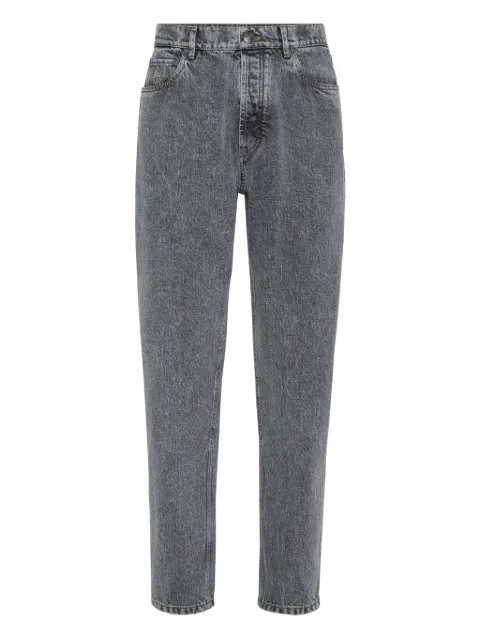 Brunello Cucinelli logo-patch jeans