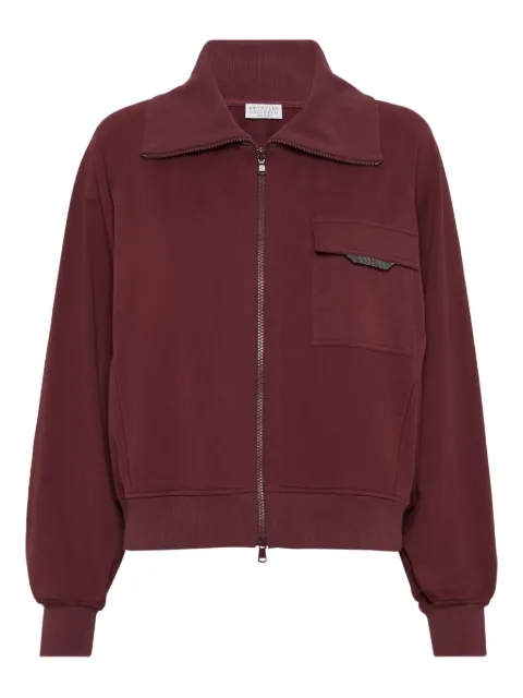 Brunello Cucinelli camisa con detalle de cadena Monili