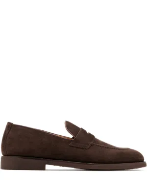 Brunello Cucinelli スエード ローファー | ブラウン | FARFETCH JP