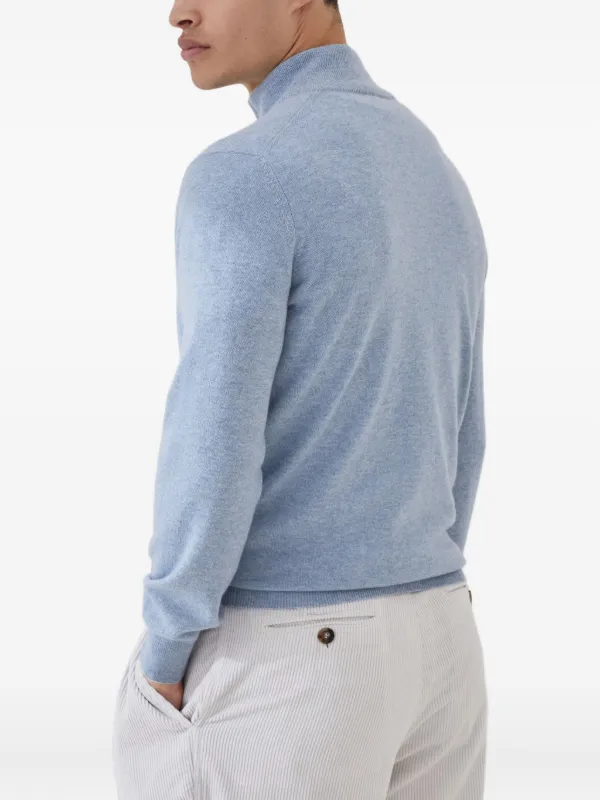 Brunello Cucinelli クロップドジップ セーター | ブルー | FARFETCH JP