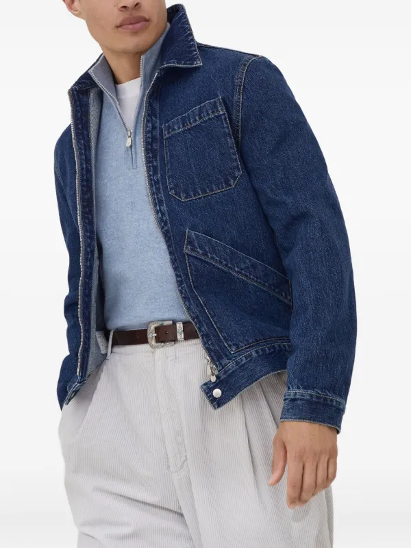 Brunello Cucinelli クロップドジップ セーター | ブルー | FARFETCH JP