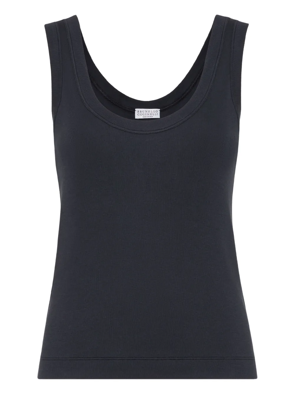 Brunello Cucinelli ribbed tank top | Blue | Image 1