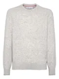 Brunello Cucinelli mélange-effect sweater - Grey