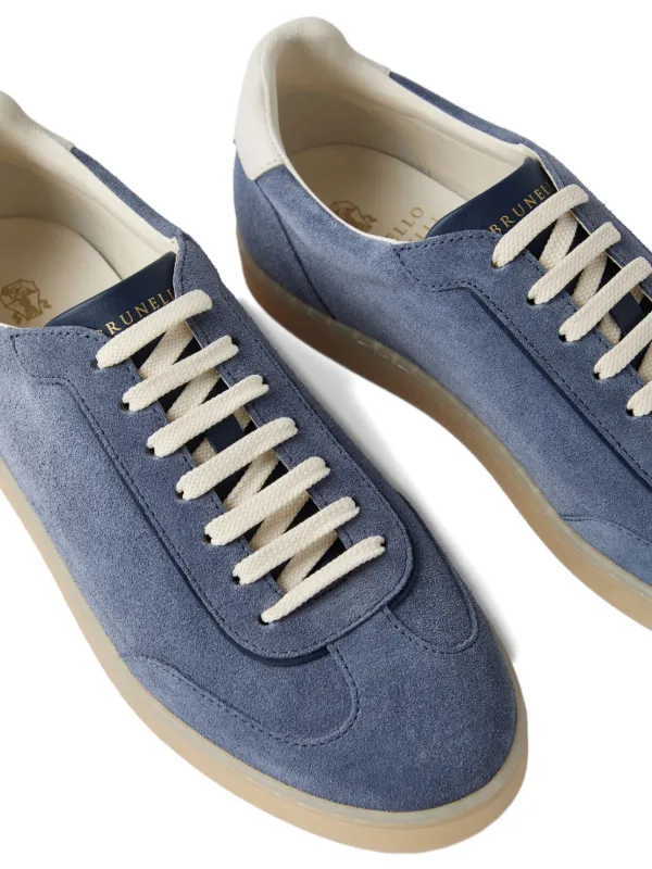 Brunello Cucinelli スエード スニーカー | ブルー | FARFETCH JP