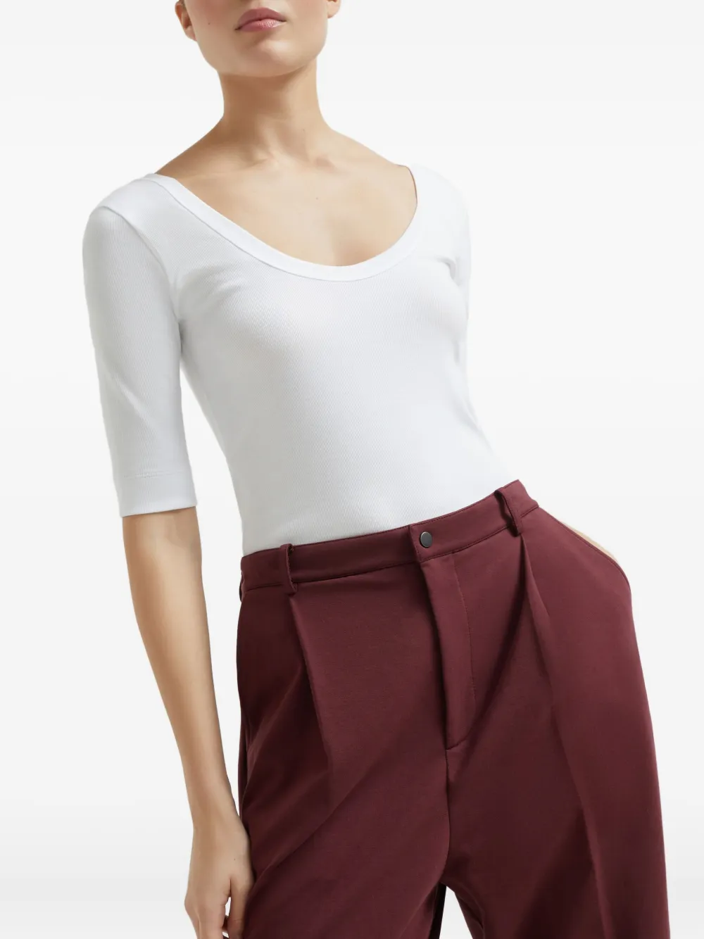 Brunello Cucinelli Plooibroek Rood