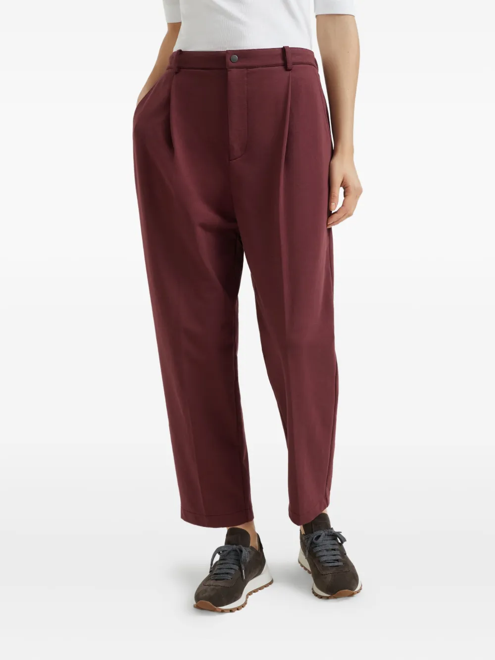 Brunello Cucinelli Plooibroek Rood
