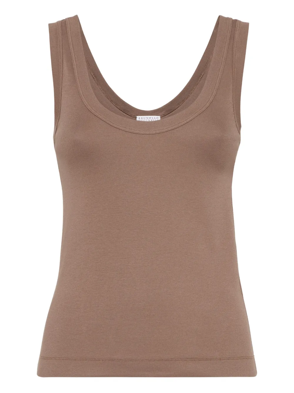 Brunello Cucinelli ribbed tank top | Neutrals | Image 1