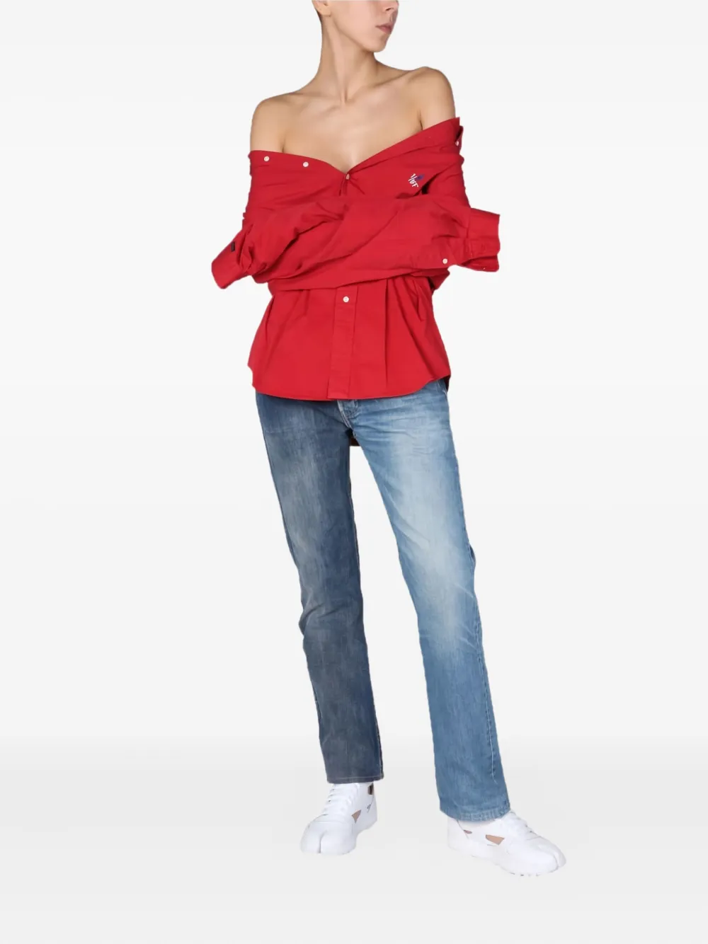 1/OFF patchwork  jeans | Straight-Leg Jeans | Image 2