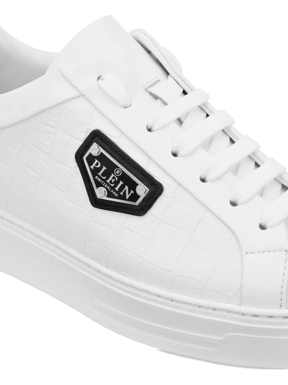Philipp Plein leather sneakers White