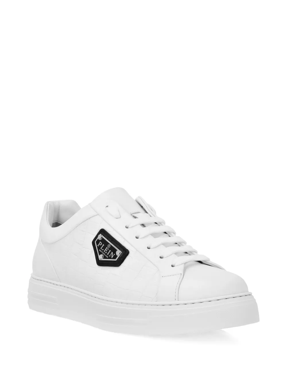 Philipp Plein leather sneakers White